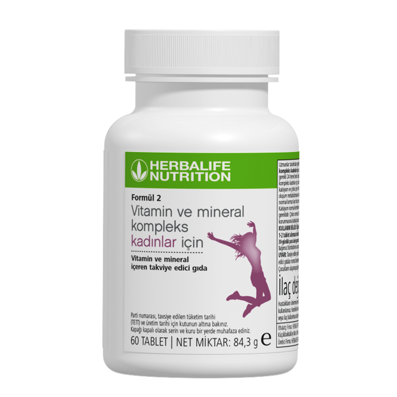 Formül 2 Vitamin ve Mineral Kompleks Kadınlar İçin 60 Tablet